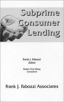 Subprime Consumer Lending (ExLib) by Frank J. Fabozzi