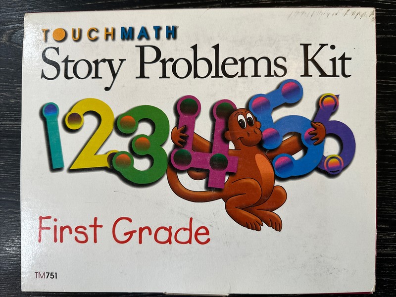 TouchMath Story Problems Kit – First Grade 1998, 1st Ed., TM731 Preowned VG+