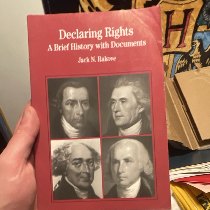 Declaring Rights: A Brief History with Documents by Jack N. Rakove Paperback