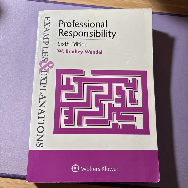Examples & Explanations for Professional Responsibility – Paperback – GOOD