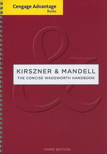 The Concise Wadsworth Handbook – Spiral-bound By Kirszner, Laurie G – VERY GOOD