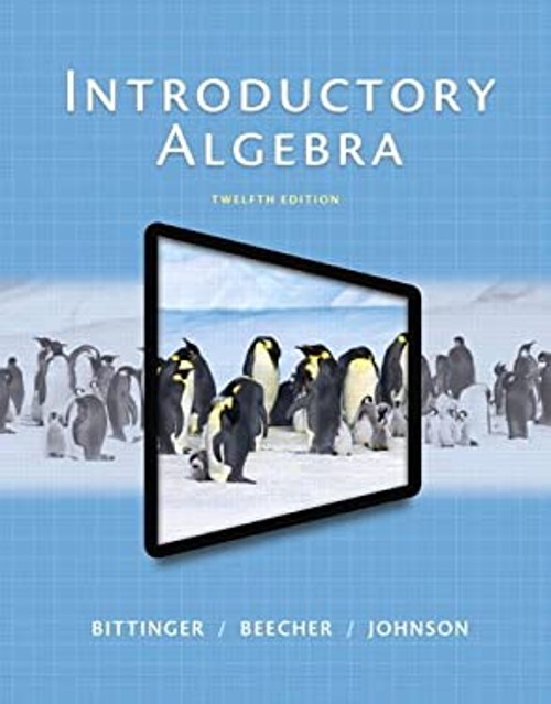 Introductory Algebra Paperback Marvin L. Bittinger
