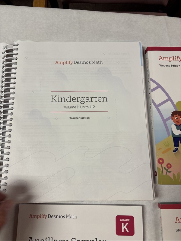 Amplify Desmos Math Grade K Set: Teachers 1 Student 1 2 & More (4 Books) gallery