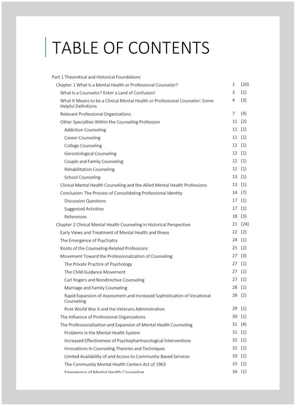 Foundations for Clinical Mental Health Counseling : An Introduction to the Pr... gallery