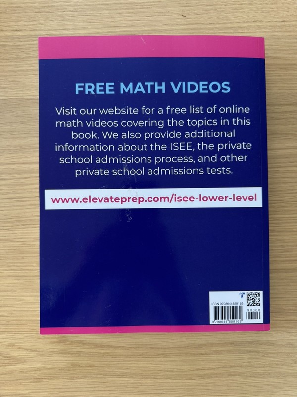 Lisa James Elevate Prep ISEE Lower Level (Paperback) 2500+ Practice Questions gallery