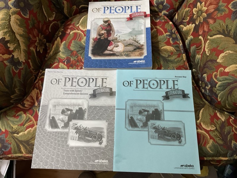 Of People Literature ABEKA Fifth Edition &Teacher Quiz/Test Key +Answer Key 7 Gr