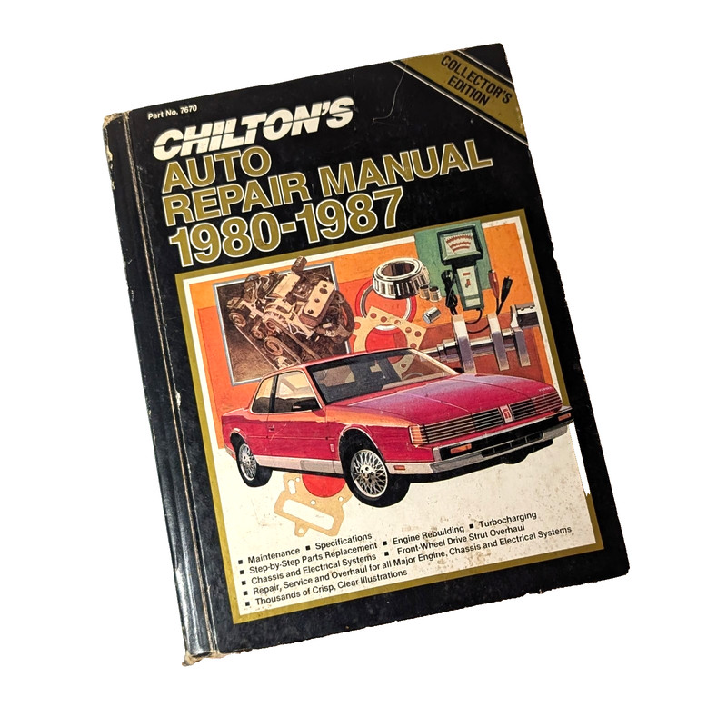 Chilton’s Auto Repair Manual Collectors Edition 1980-1987, Part No 7670 Hardback