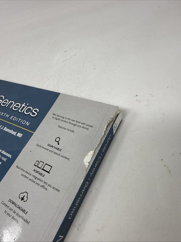 Medical Genetics. Sixth Edition. W/code. Cover Damage gallery