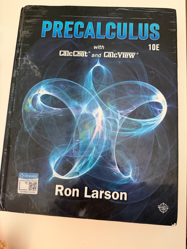 Precalculus by Ron Larson (2018, Hardcover)