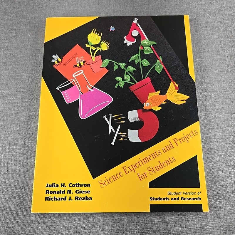 Science Experiments and Projects for Students Workbook 1996 Trade Paperback Book