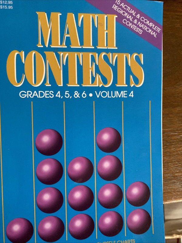 Math Contests: Grades 4, 5, & 6, Volume 4 – Paperback – like NEW