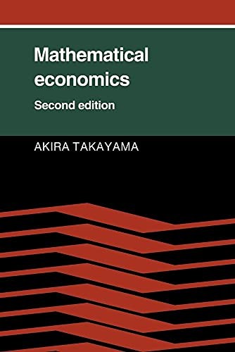 Mathematical Economics, Takayama, Akira