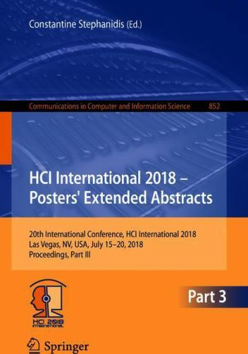 Hci International 2018 – Posters’ Extended Abstracts : 20th International Con…