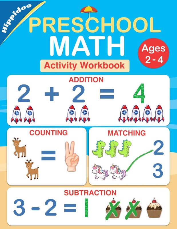 Preschool Math Workbook: Number Tracing, Addition and Subtraction math workb…