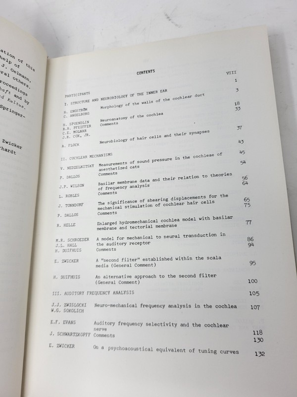 Facts and Models in Hearing:Symposium Proceedings -Zwicker/Terhardt eds. 1974 HC gallery