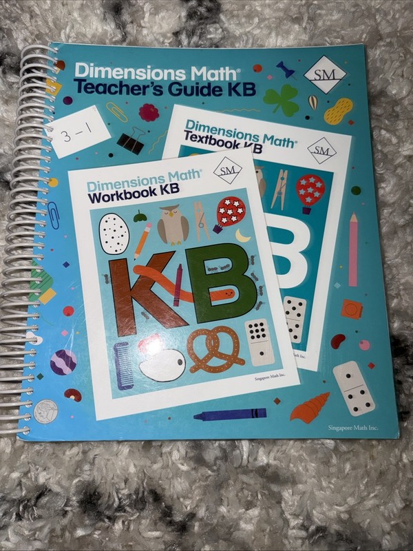 Singapore Math Dimensions Math Teacher’s Guide KB Spiral ISBN 9781947226319