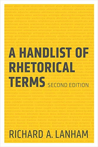 A Handlist of Rhetorical Terms by Lanham, Richard Paperback / softback Book The