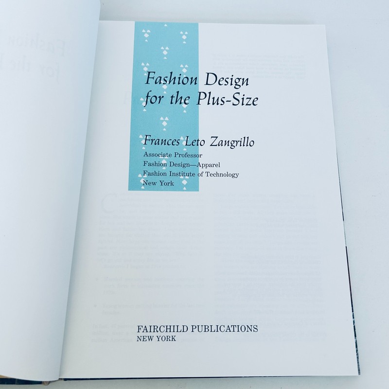 Fashion Design for the Plus Size Frances Leto Zangrillo Hardcover Book 1st Ed gallery