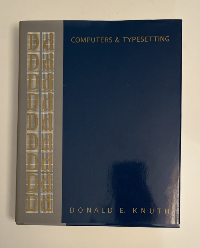 Computers & Typesetting Volume D: Metafont: The Program – Donald E Knuth VG Cond