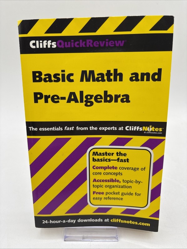 Basic Math and Pre-Algebra by Jerry Bobrow (2001, Trade Paperback)