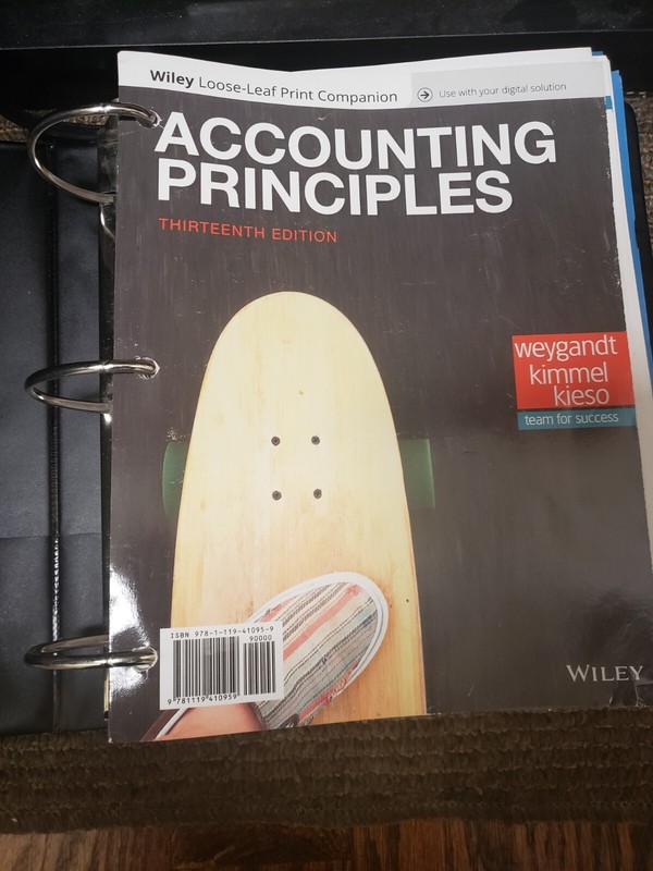 Accounting Principles – Loose Leaf, by Weygandt Jerry J.; Kimmel Paul D.; – Good