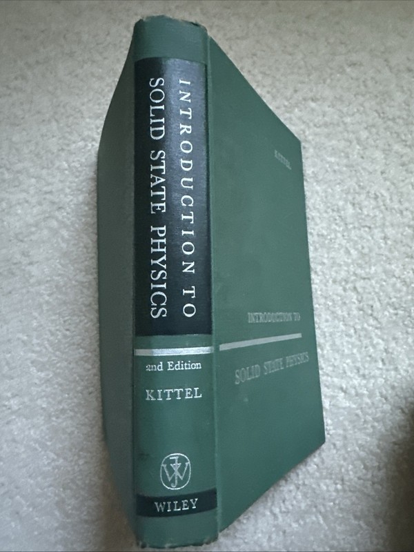 Introduction to Solid State Physics by Charles Kittel gallery