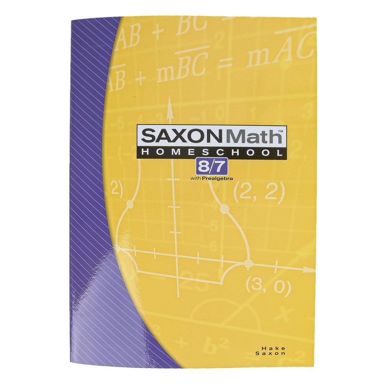 Saxon Math 8/7: Homeschool Student Text by HAKE