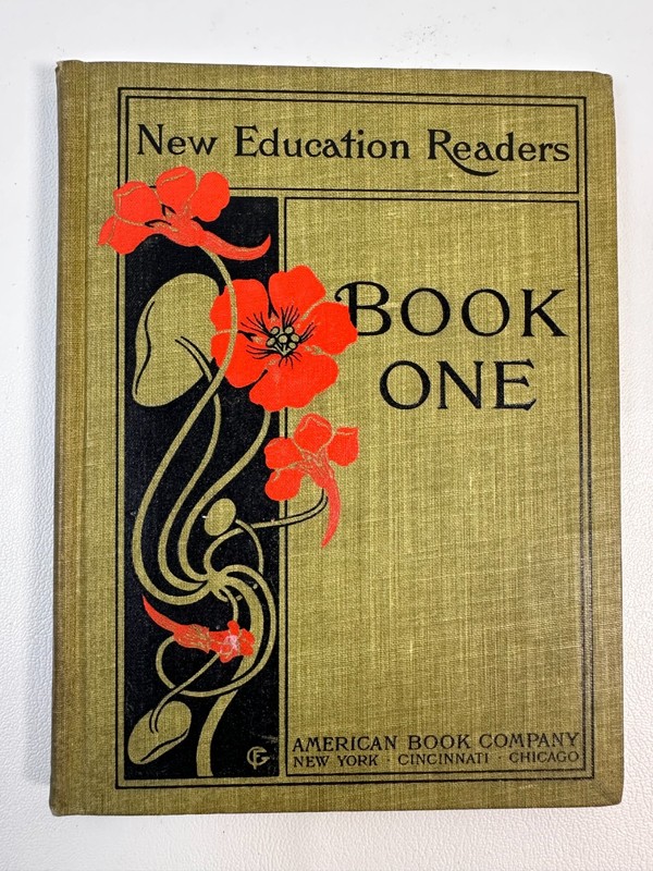 New Education Readers Book One from 1900 Uses Phonic Word Method Textbook