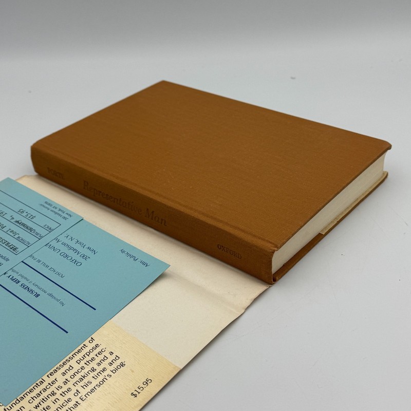 Representative Man Ralph Waldo Emerson in His Time by Joel Porte Review Copy 1st gallery