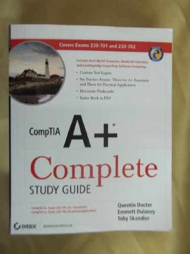 CompTIA A+ Complete Study – Paperback, by Docter Quentin; Dulaney – Very Good j