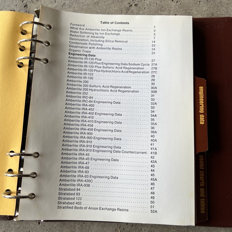 Engineering Manual For The Amberlite Ion Exchange Resins (Rohm & Haas Co) gallery