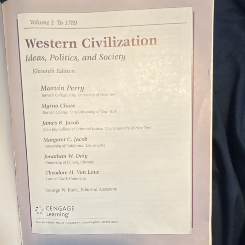 Western Civilization: Ideas, Politics & Society Vol 1 to 1789 11e gallery