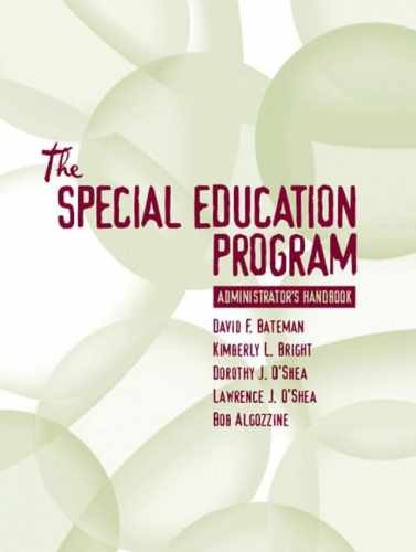 Special Education Program – Paperback, by Bateman David; Bright – Acceptable