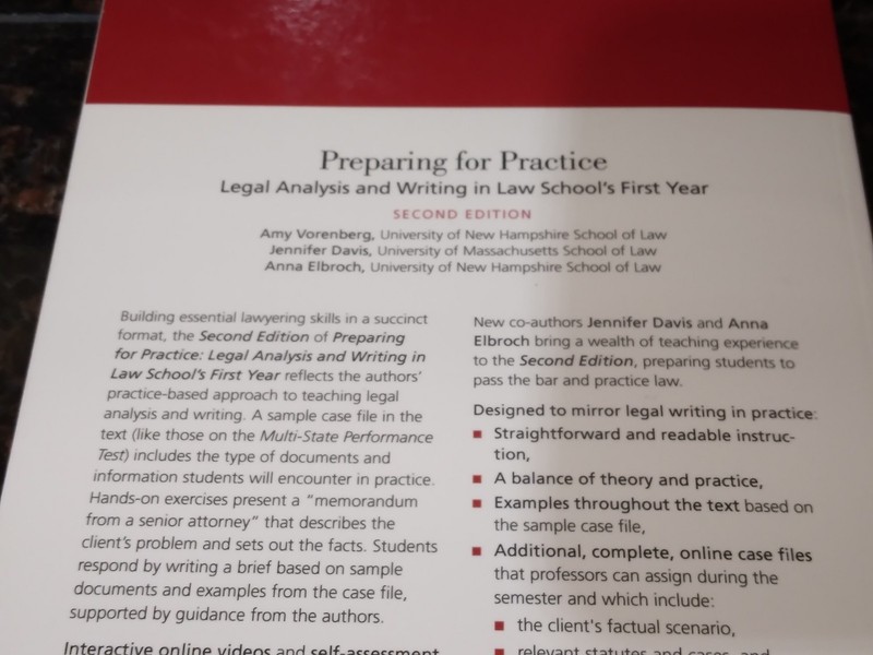 Preparing for Practice: Legal Analysis and Writing in Law School's First Year gallery