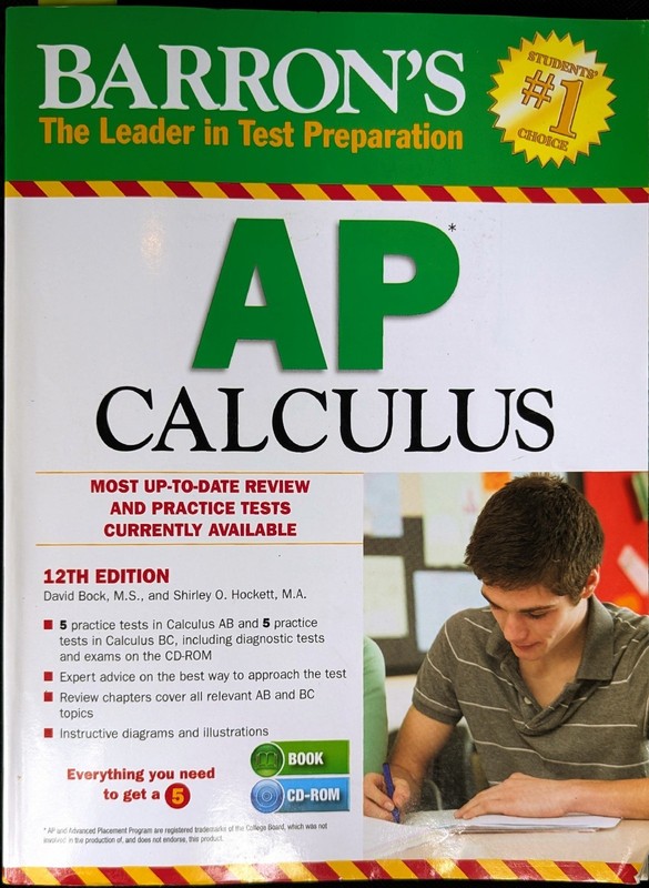 AP Calculus Barron’s 12th Edition Hockett, Shirley Almost 700 Pages