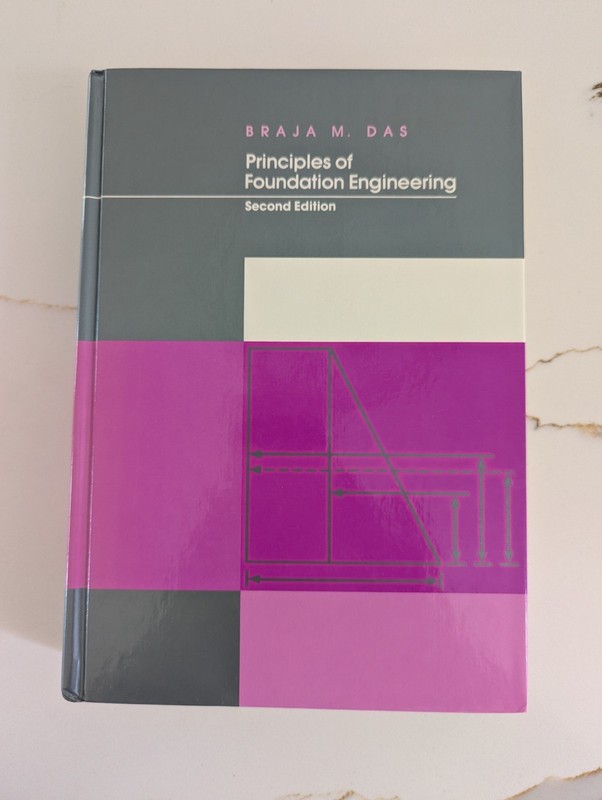 Principles of Foundation Engineering, 2nd Edition, Hardcover, Braja M. Das