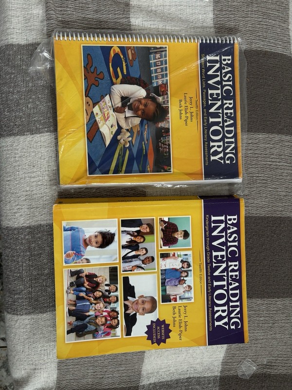 Kendall Hunt Basic Reading Inventory Revised Spiral Bound Paperback Textbook Set