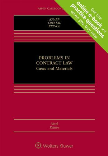 Aspen Casebook Ser.: Problems in Contract Law : Cases and Materials by Nathan M.