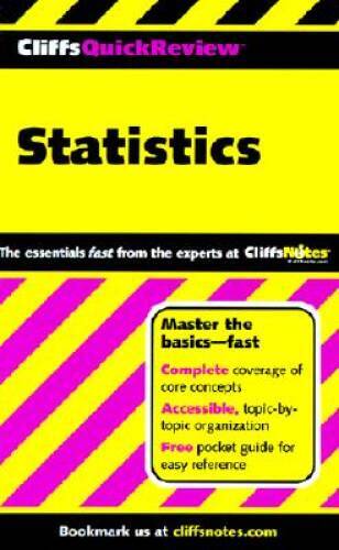 CliffsQuickReview Statistics – Paperback By Voelker, David H. – GOOD
