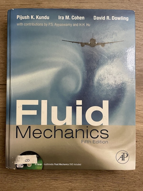 Fluid Mechanics, 5th Edition, Kundu, Cohen & Dowling, Hardcover, 2012