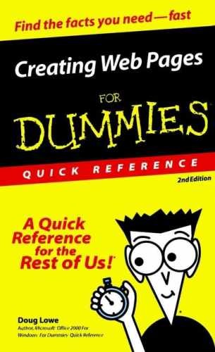 Creating Web Pages for Dummies Quick – Spiral-bound, by Lowe Doug – Acceptable