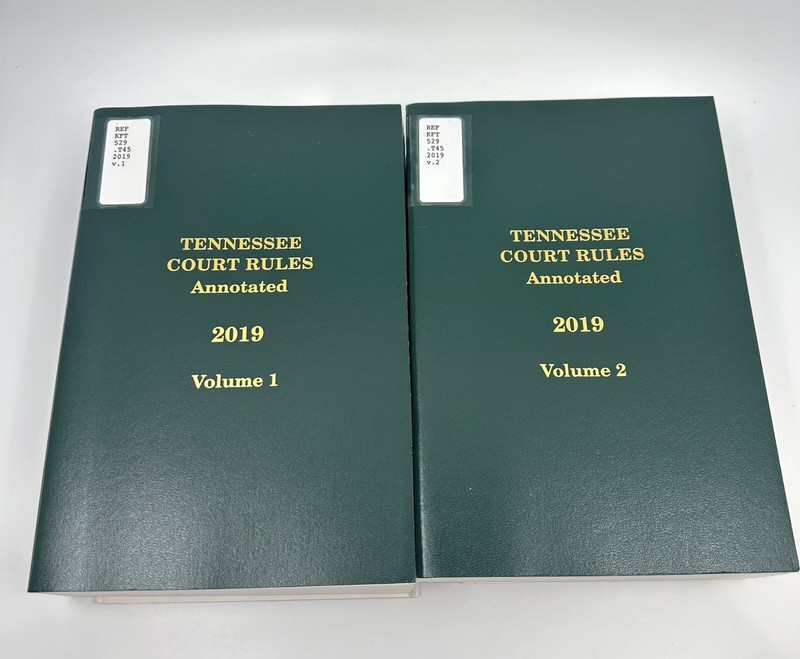 Tennessee Code Annotated Court Rules & General Index 5 Volumes 2019 - 2020 SUP gallery