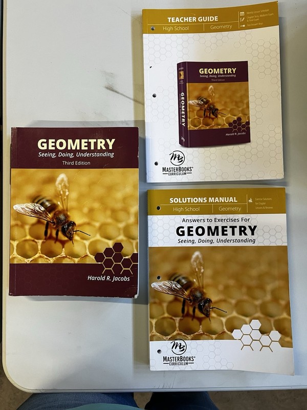 Geometry: Seeing, Doing, Understanding 3rd Ed Harold R. Jacobs, 3 Book Set