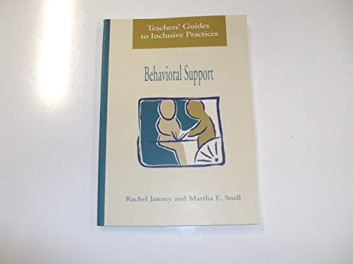 Behavior Support (Teachers’ Guides t…, Janney, Rachel