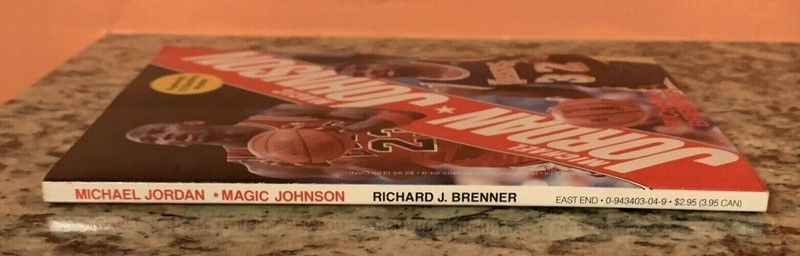 Michael Jordan / Magic Johnson Paperback Book w/ 12 Photos by Richard Brenner gallery