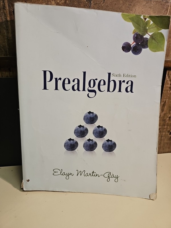Prealgebra – paperback Martin-Gay, Elayn