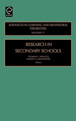 Research in Secondary Schools by Thomas E Scruggs: New