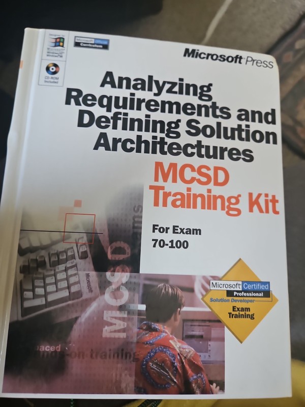 Vintage Microsoft MCSD Training Kit Exam 70-100 Book CD-ROM 1999 Solution…
