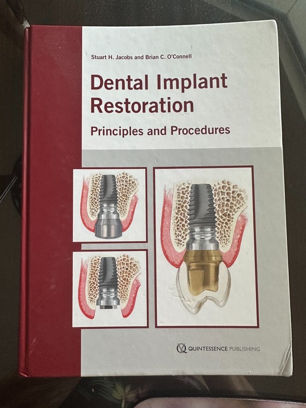DENTAL IMPLANT RESTORATION: PRINCIPLES AND PROCEDURES By Stuart H. Jacobs NEW