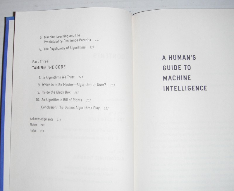 Human Guide to Machine Intelligence.. 2019 HC...270 pages...USA..$ 27.00 List-no gallery